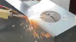 Pdkj handheld laser welder Applied to the hardware industry - welding Galvanized