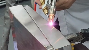 Pdkj handheld laser welder Applied in the hardware industry - welding stainless 