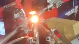 PDKJ robot laser welder Applied to the sheet metal industry Welding Iron Wheelch