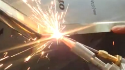 PDKJ handheld laser welder Applied to the hardware industry Welding 1.0mm stainl