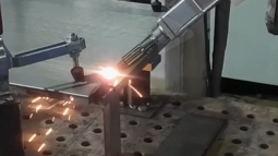 PDKJ robot laser welder applied to the hardware industry welding 1.0mm battery b