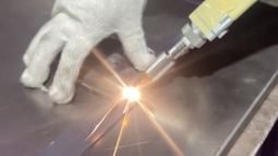 PDKJ handheld laser welder applied to the hardware industry - welding stainless 