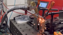 PDKJ robot laser welding machine welding cold rolled sheet 1mm battery box