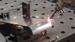 PDKJ robot laser welding machine  welding cold rolled 1.2mm battery box cover