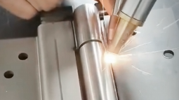PDKJ handheld laser welding machine welded stainless steel switch hinge