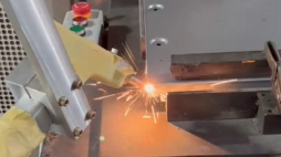 PDKJ Robot laser welding machine welding 2mm galvanized plate radiator shell