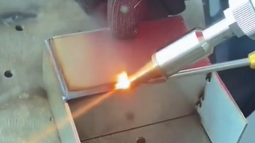 PDKJ Handheld laser welding machine Case study of welded galvanized sheet