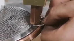 PDKJ spot welder -  Process Welding slotted spoon #weldingequipment #weldingmach