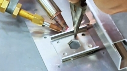PDKJ Laser welding - Process Welding 0.5mm aluminum #weldingequipment#laserweldi